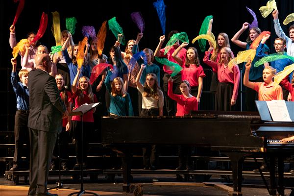 2023 All County Chorus Students Performing
